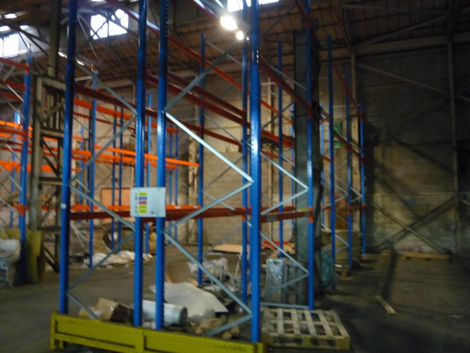 * 6 Bays H Slow 12 Pallet Racking comprising 9 x 5000mm uprights, 24 x 3300mm cross beams and 12 x - Image 2 of 4