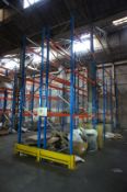 * 6 Bays H Slow 12 Pallet Racking comprising 9 x 5000mm uprights, 24 x 3300mm cross beams and 12 x