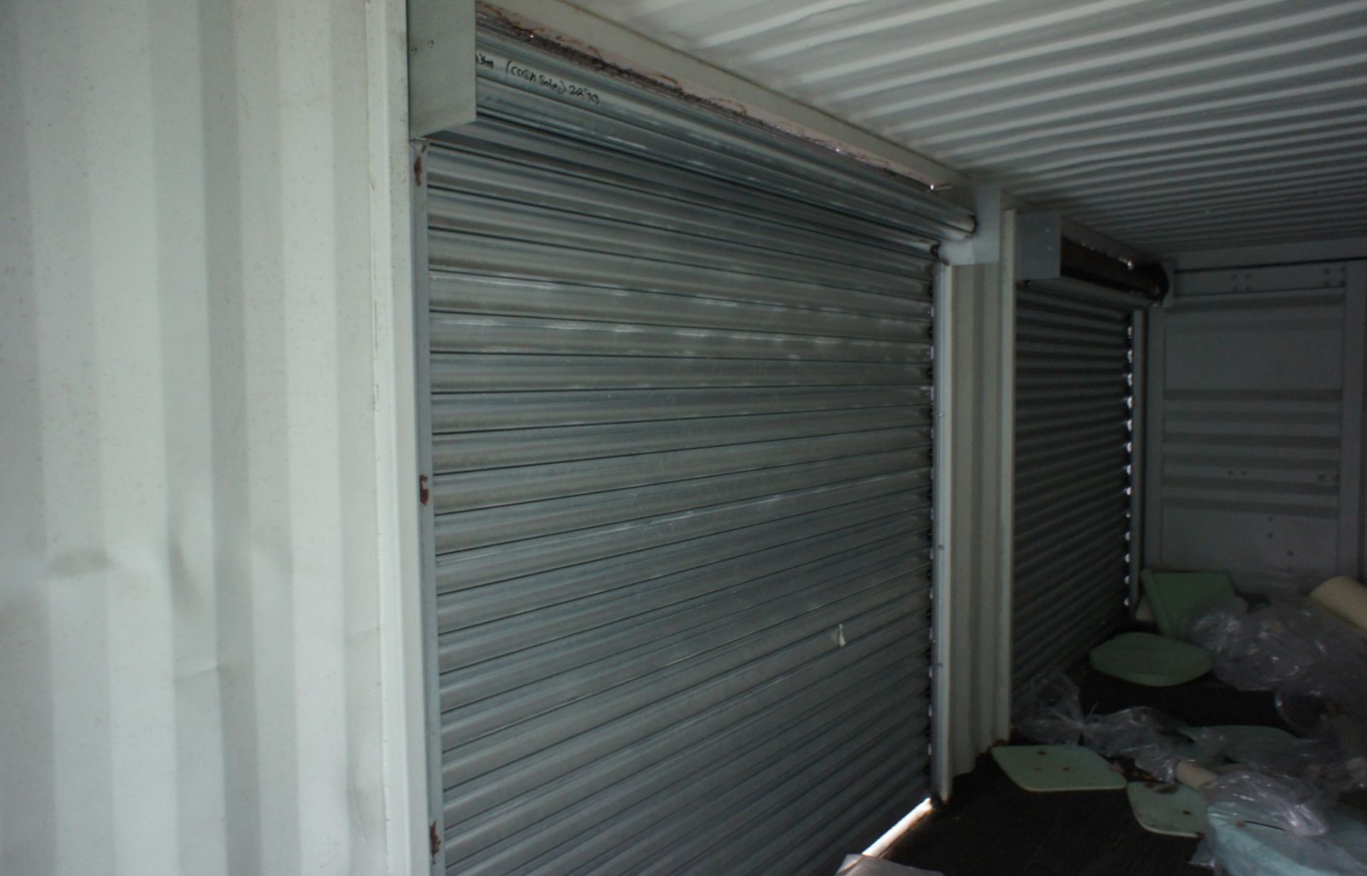 * 40 ft Storage Container Unit with 4 side opening roller shutters (single compartment). Please note - Image 4 of 5