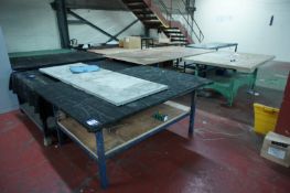 * 10 Various Fabricated Work Benches. Please note there is a £25 plus VAT Lift Out Fee on this