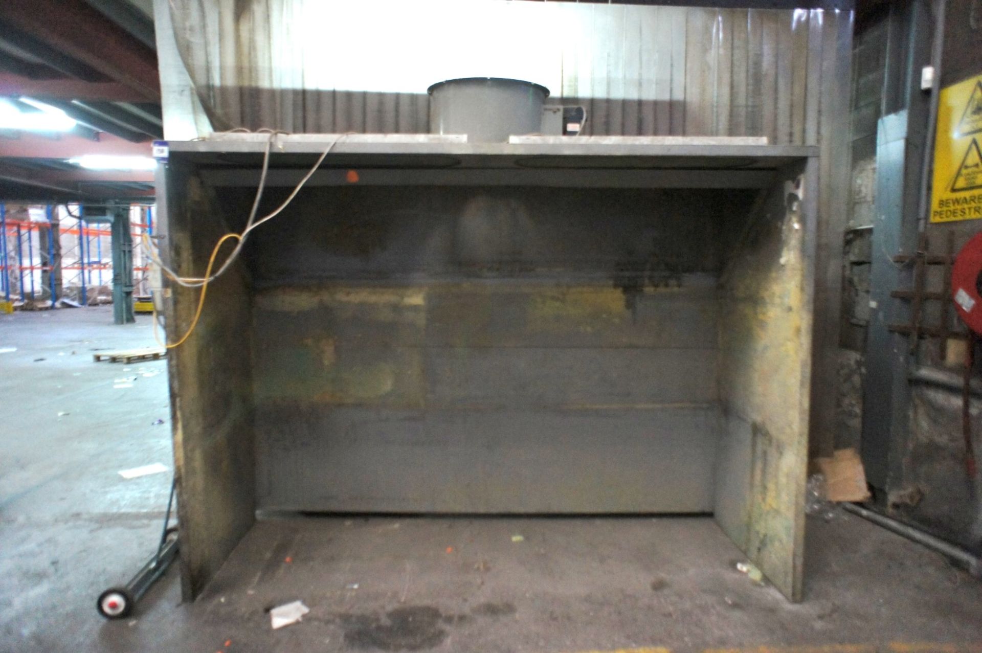 * Open Fronted Galvanised Extraction Booth approx. 3000mm x 2000mm. Located at site 2 - Image 2 of 3