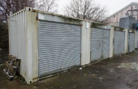 * 40 ft Storage Container Unit with 4 side opening roller shutters (4 separate compartments). Please