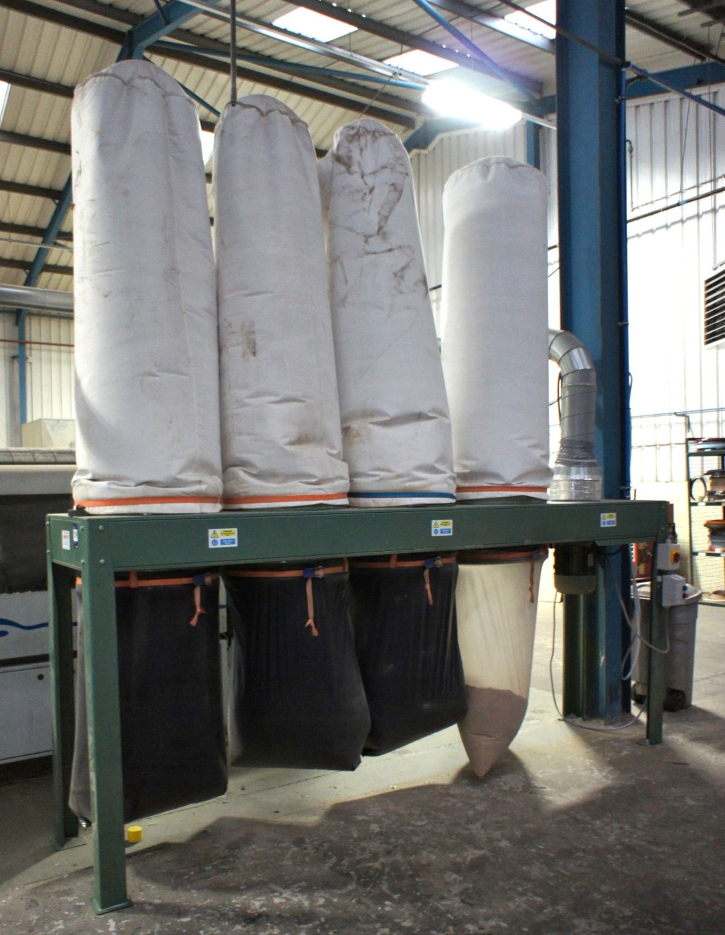 * Inventar Ltd Mk4 Four bag dust extractor. 3phase. Located at site 3 - Image 4 of 4