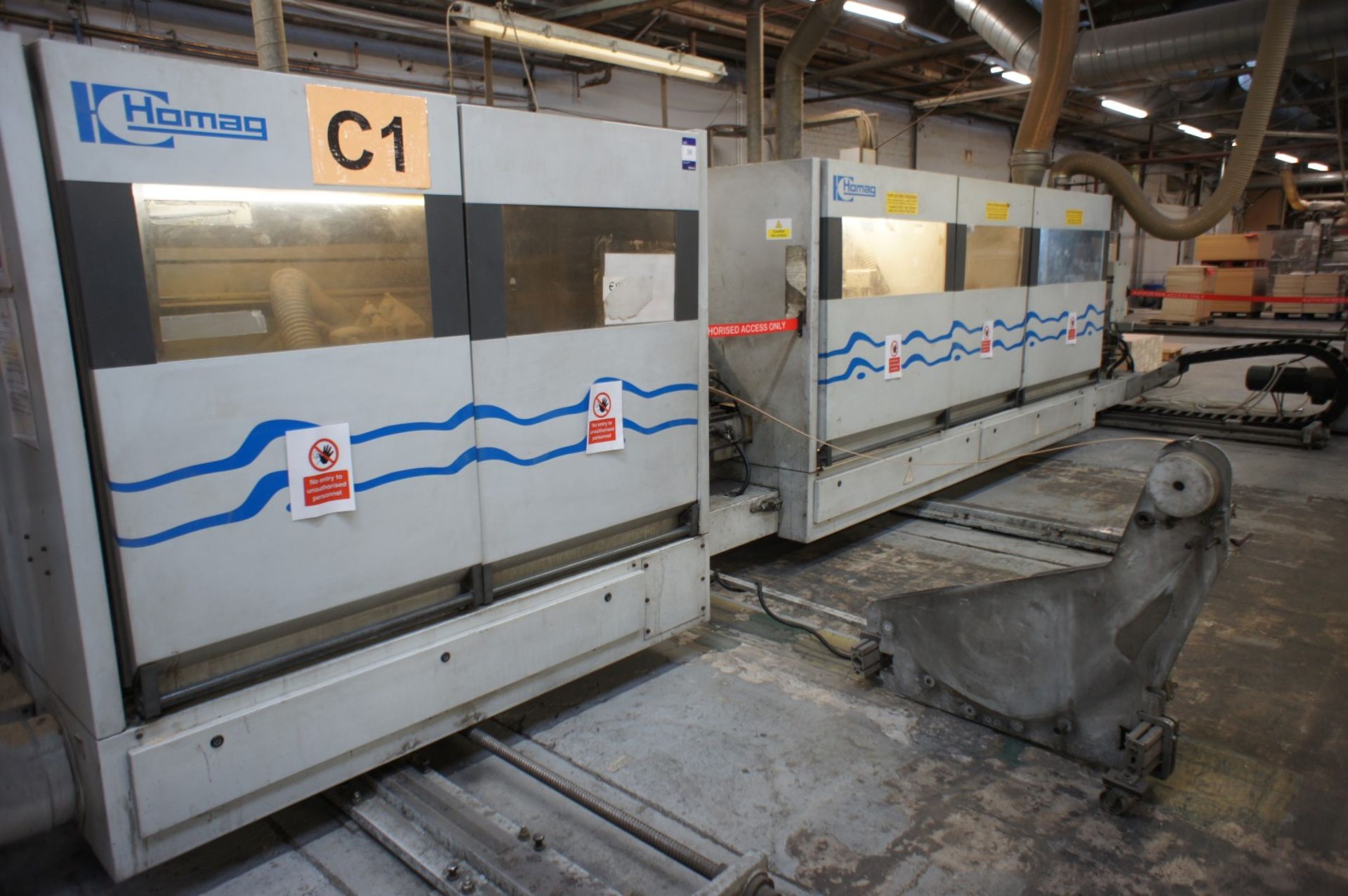 * Homag KF 20/16/QA/30 serial No 0-202-03-4287 Double Sided Edgebander YOM 1998. Please note there - Image 6 of 22