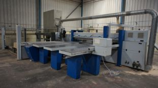 * Holzma Optimat OPT HPP350/31/31; serial 240-82-2780 Front Loading Saw; YOM 2006 with extraction