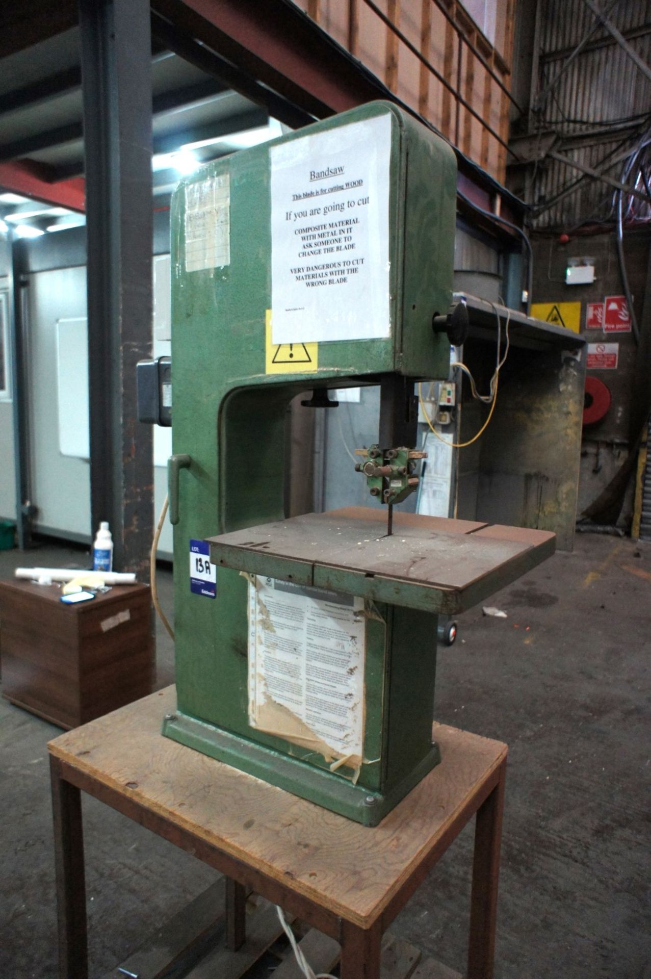 * Startrite 3622 Wood Band Saw 240V. Located at site 2