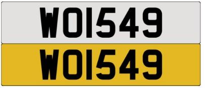 Registration Number WOI549 (WO1549) A Transfer Fee of £80 is payable on top of a winning auction bid