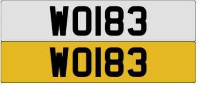 Registration Number WOI 83 (WO183) A Transfer Fee of £80 is payable on top of a winning auction