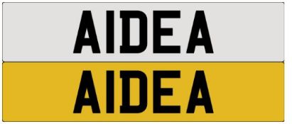 Registration Number A1DEA.A Transfer Fee of £80 is payable on top of a winning auction bid by the