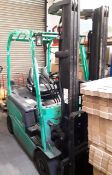 Mitsubishi Forklift Model FB16N, Serial Number EFB1520373 and Charger FIAMM WF48/120 Serial Number