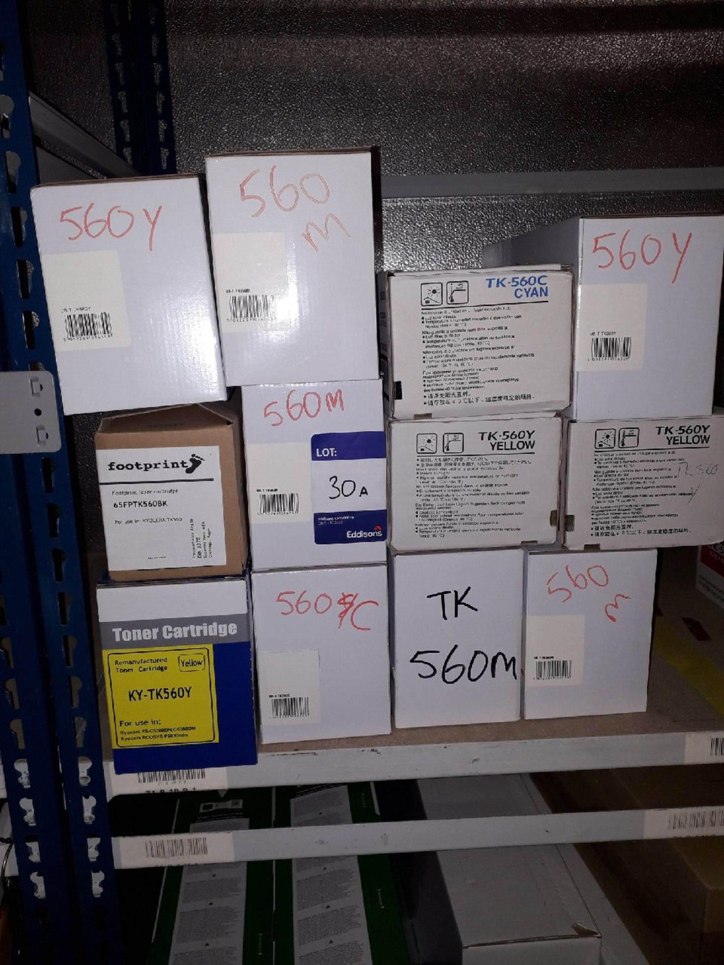 Approximately 12 Kyocera TK560 toner cartridges