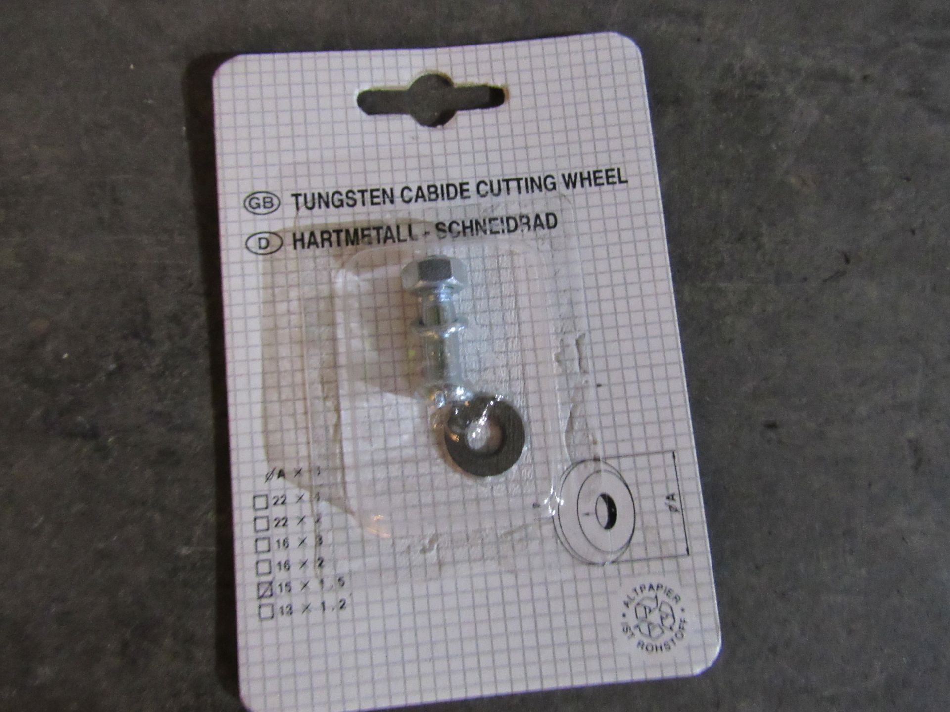 100 913 22mm Tungsten Carbide Cutting Wheel fits most Tile Cutters - Image 4 of 4