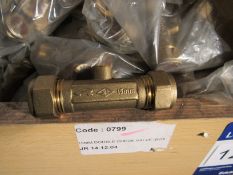 250 Z0799 15mm Brass Double Check Valve CP