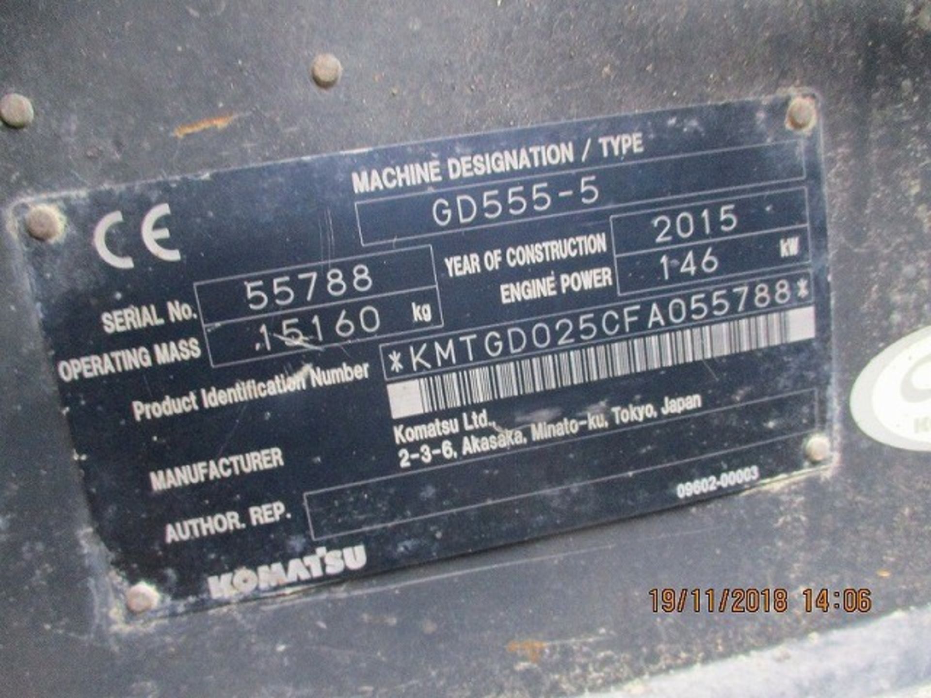 Komatsu GD555-5 Motor Grader - Image 14 of 31