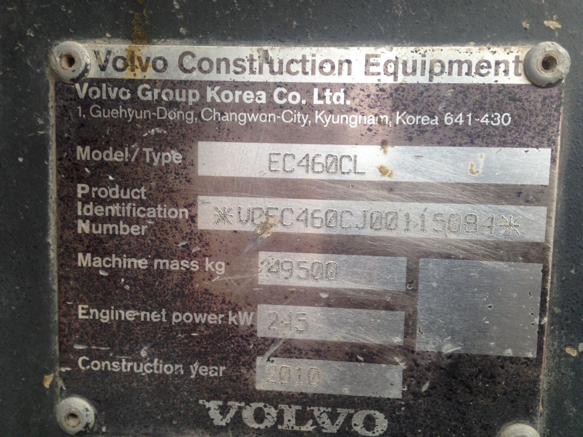 Volvo EC460CL Tracked Excavator - Image 10 of 10