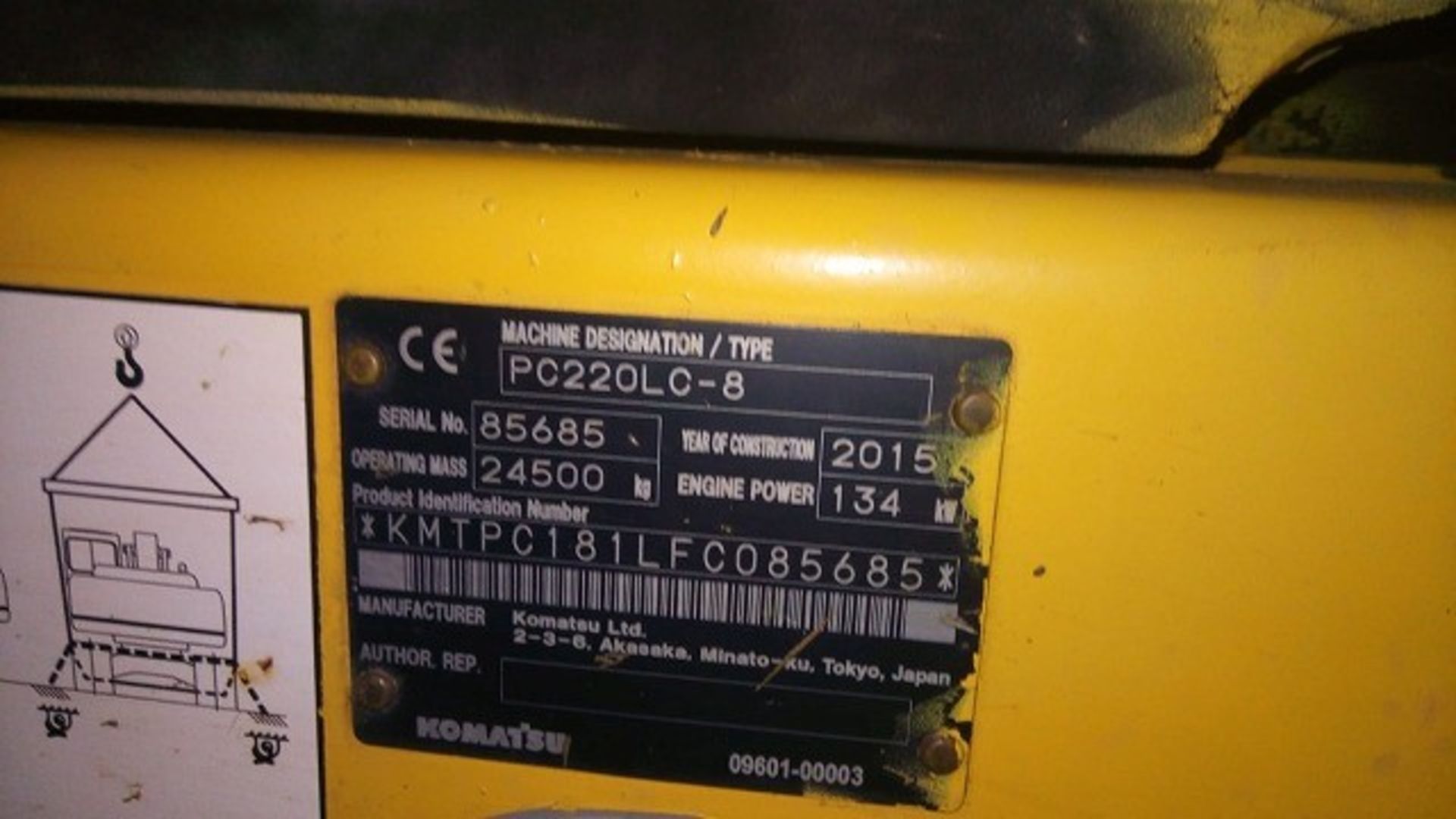 Komatsu PC220-8 Tracked Excavator - Image 10 of 10
