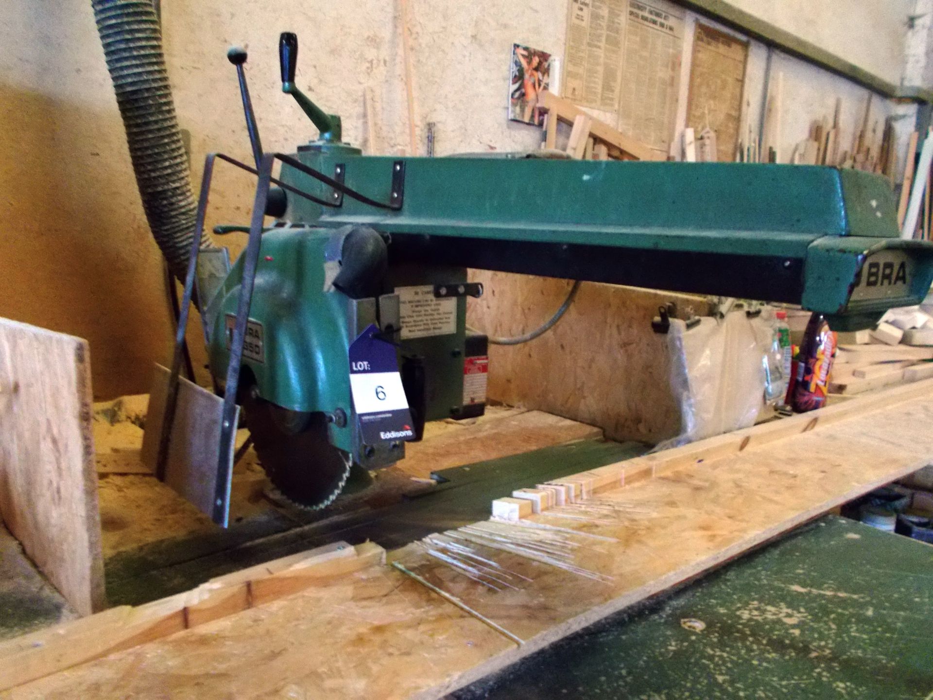 Wadkin Bursgreen BRA 350 radial arm saw, Serial number 893928. *To be disconnected by qualified - Image 2 of 3