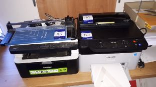 Samsung Xpresss M2070W printer, Brother DCP-1612W printer, unbadged laminator and unbadged paper