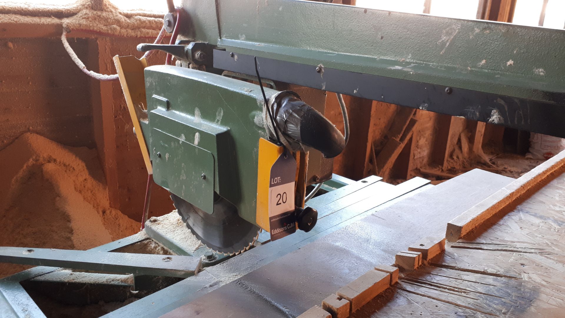 Wadkin 14” BRA radial arm saw, Serial number 87328. *To be disconnected by qualified engineer - Image 3 of 4