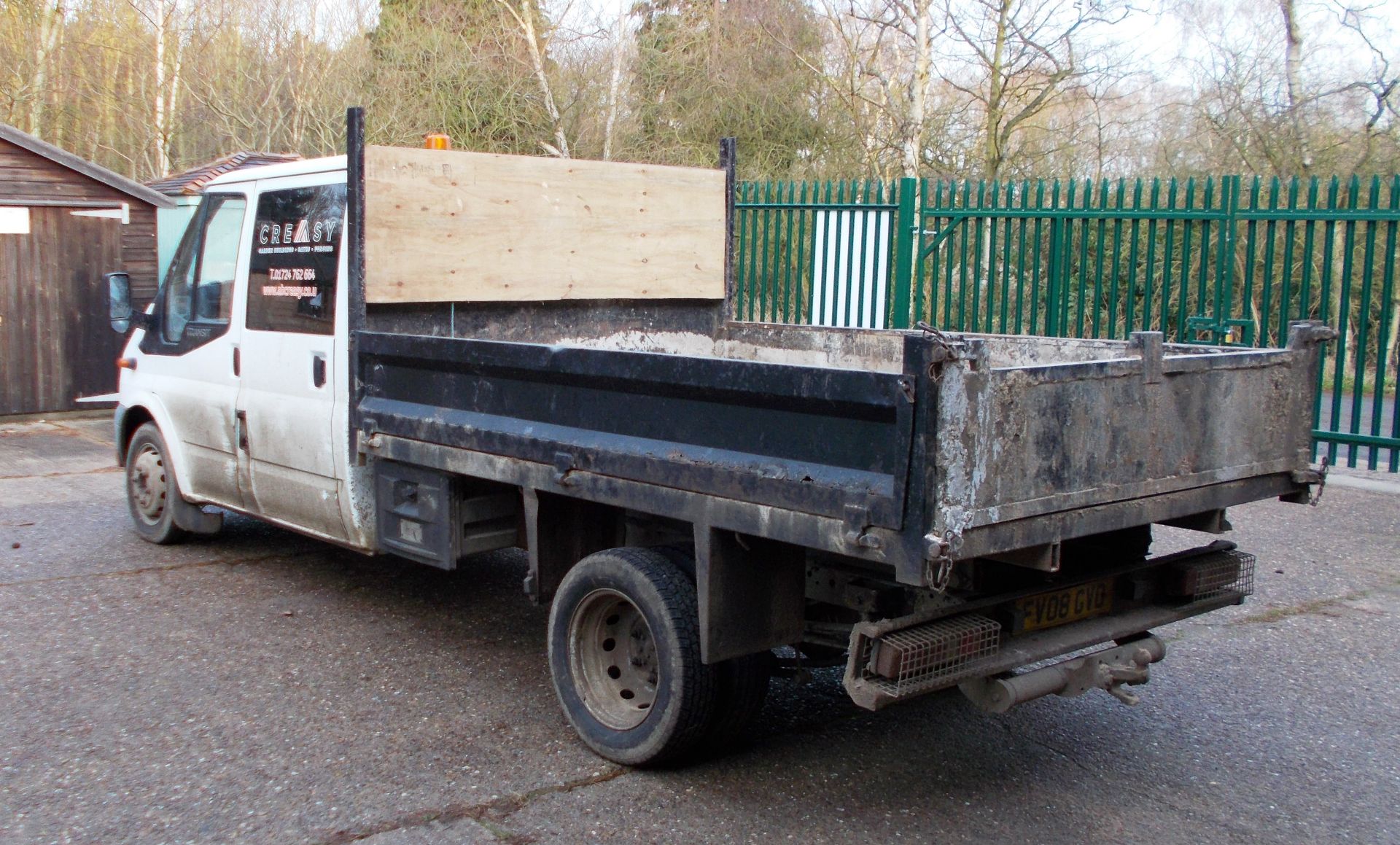 Ford Transit 350 Double Cab Tipper, Registration FV08 GVO, odometer reading at time of catalogue - Image 5 of 12