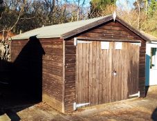 18ft x 10ft Garage with felt roof. RRP £2,000. *Purchaser responsible for dismantling and removal