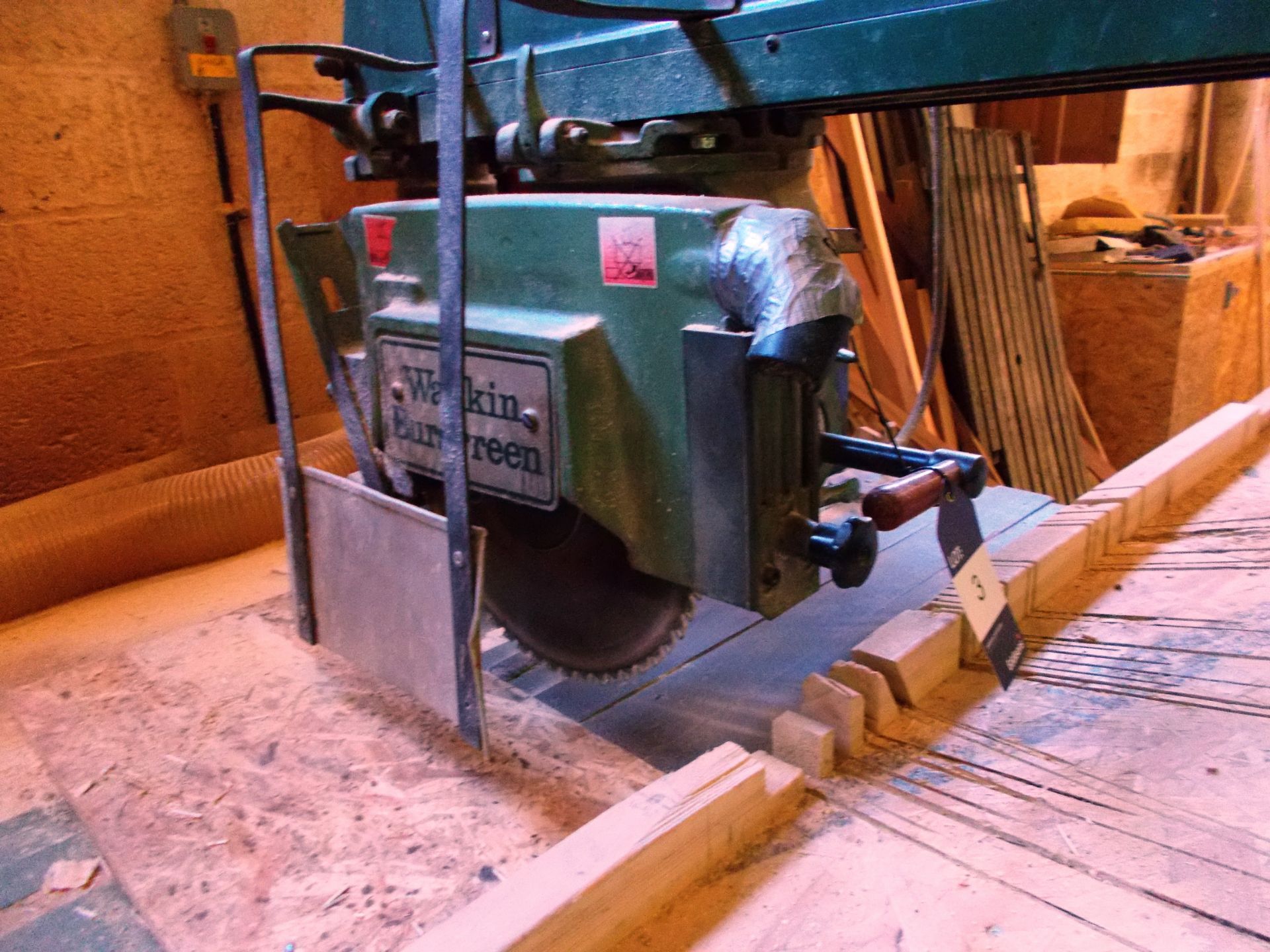 Wadkin Bursgreen radial arm saw, Serial Number 79708. *To be disconnected by qualified engineer - Image 4 of 4