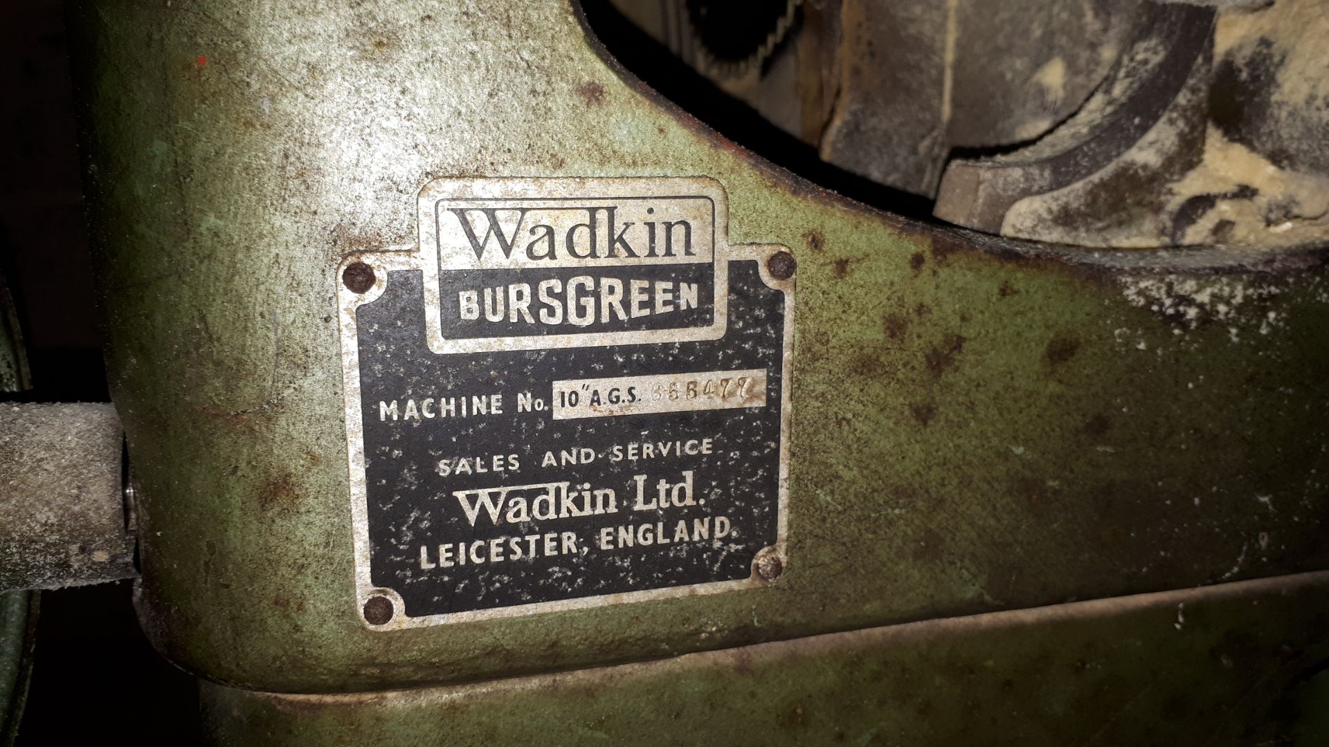 Wadkin Bursgreen 10” AGS panel table saw, Machine number 655477. *To be disconnected by qualified - Image 3 of 4