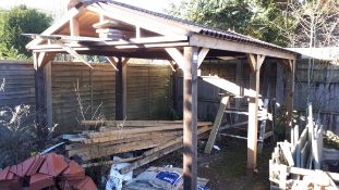 10ft x 12ft Timber car port