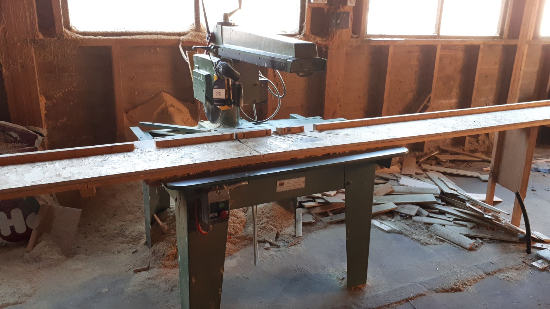 Wadkin 14” BRA radial arm saw, Serial number 87328. *To be disconnected by qualified engineer - Image 2 of 4