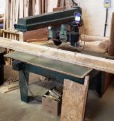 Wadkin Bursgreen BRA350 radial arm saw, Serial number 79711. *To be disconnected by qualified