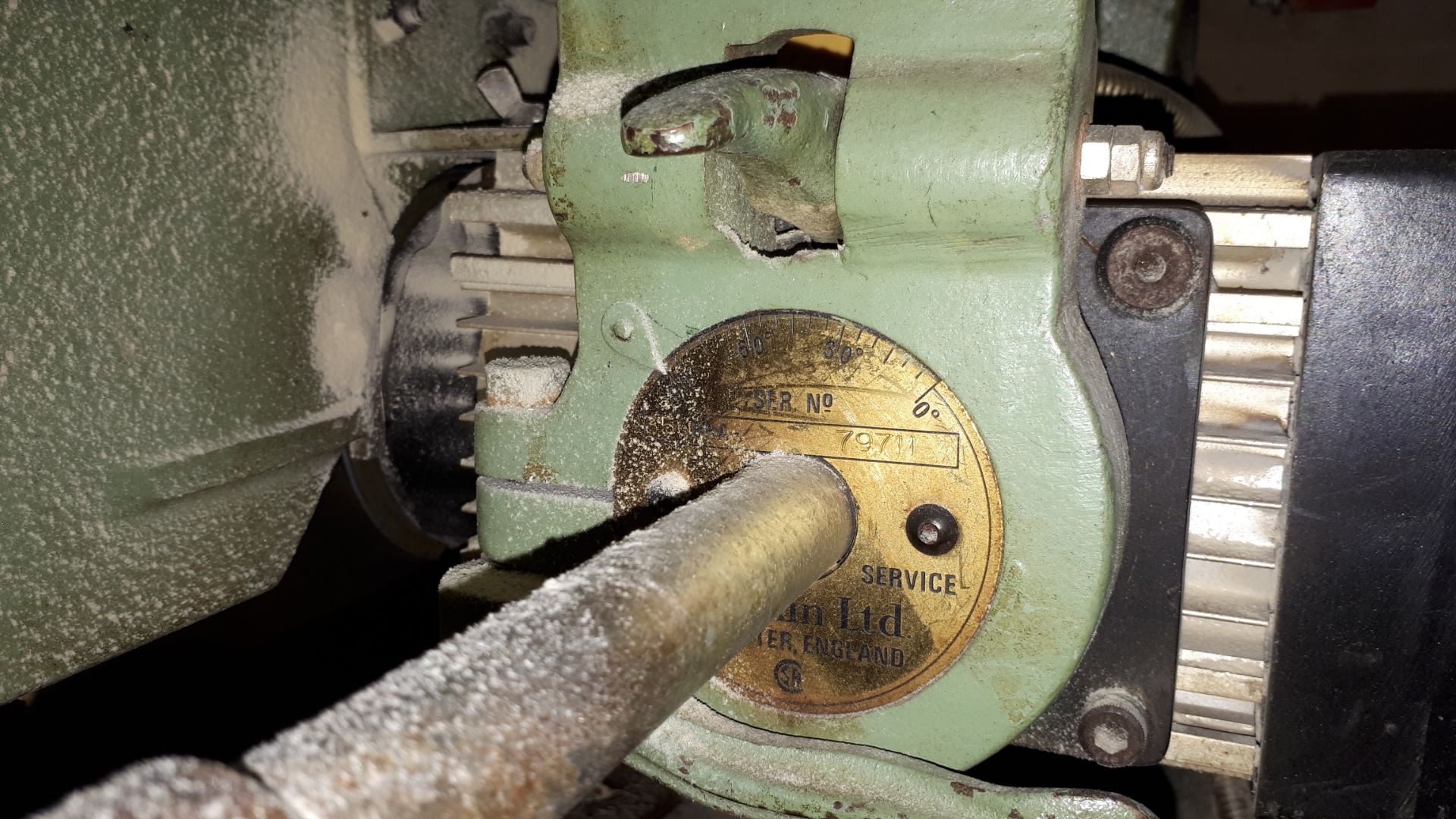 Wadkin Bursgreen BRA350 radial arm saw, Serial number 79711. *To be disconnected by qualified - Image 4 of 4