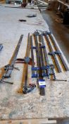 Assortment of sash clamps