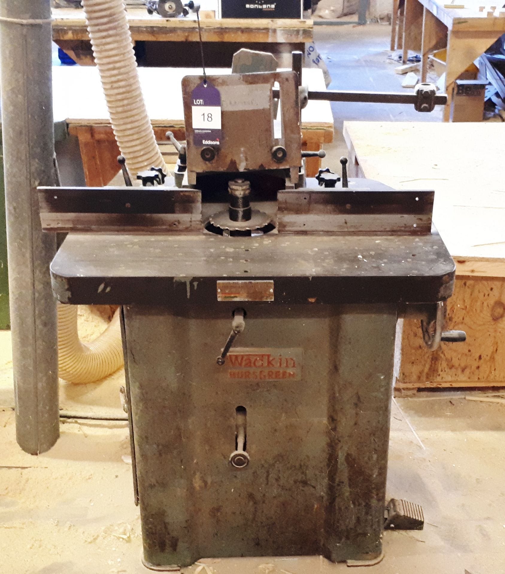 Wadkin Bursgreen spindle moulder, Serial number BEN507. *To be disconnected by qualified engineer