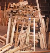 Assortment of wooden offcuts to pallet