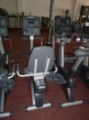 * A Life Fitness Recumbent Cycle S/N CL1107789 complete with iPod Dock. Please note there is a £5