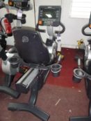 * A Pulse Fitness R- Cycle Recumbent Exercise Bike complete with iPod Dock S/N 250G -05680. Please