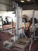 * A Life Fitness Optima Series OSBT Tower Box Top and Bottom Pull Down Machine S/N 101239811364.