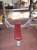 * A Life Fitness Non Adjustable Bench. Please note there is a £5 Plus VAT Lift Out fee on this lot