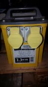 Defender 3,300VA 241 - 110 volt transformer 2 outlet transformer for worksite Unused