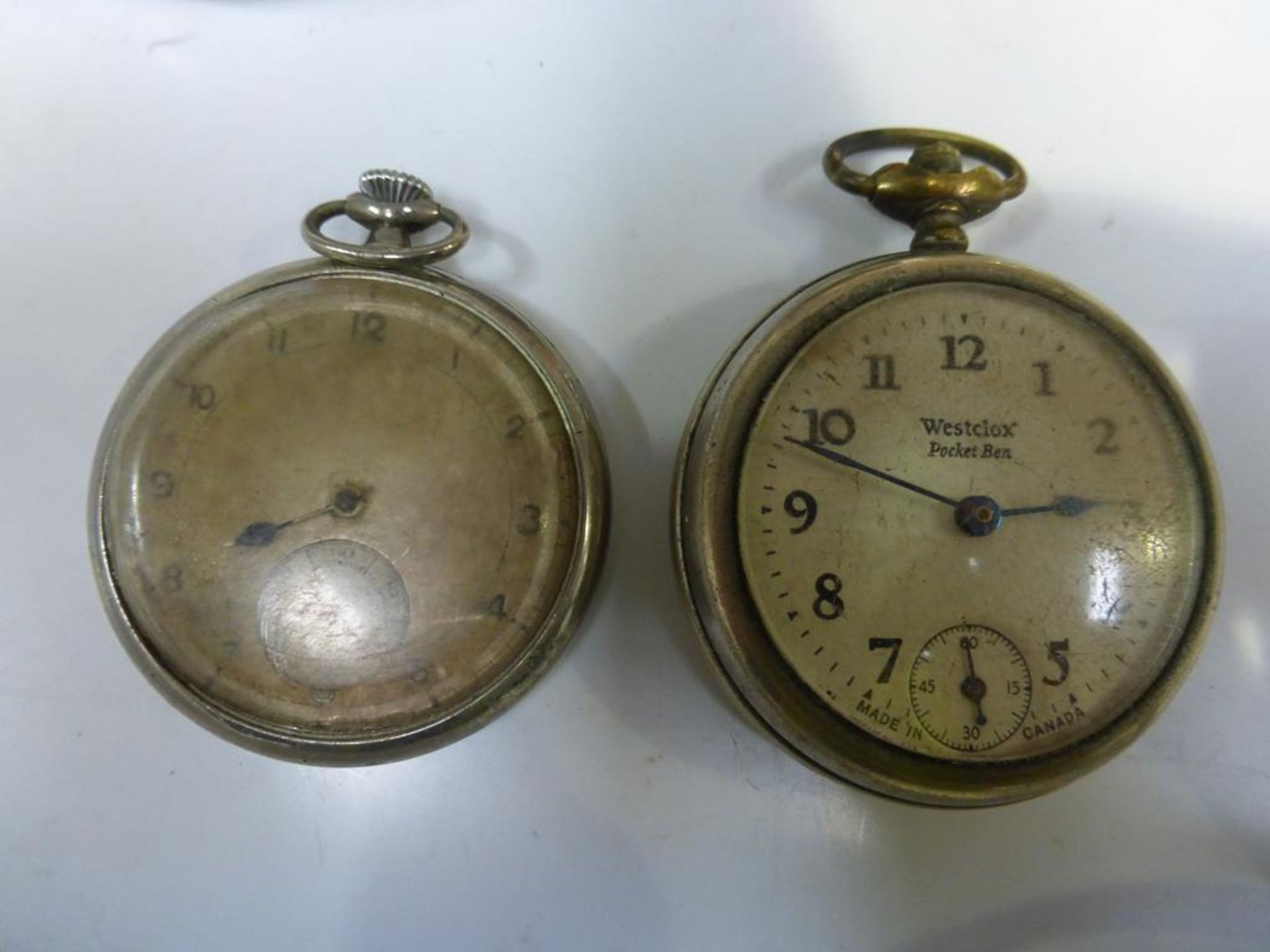 Five Pocket Watches, one Silver with Albert Fob (est £25-£50) - Image 4 of 6