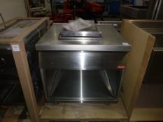 * A Nayati Stainless Steel Preparation Table Unit with open front. Please note there is a £5 plus