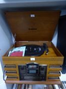 Steepletone Music System with CD Recorder Radio and Record Deck (est £20-£40)