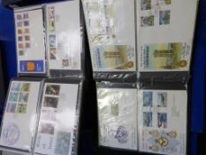 Large collection of first day covers in 2 Albums of Channel Isle's & Isle of Man (256 total) (est £