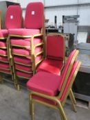 * 11 x Red Upholstery Chairs