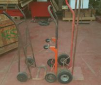 2 sack carts, 1 general cart Used