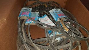 Approx. 12 of Various Dayco Cogged B section vee belts mostly unused