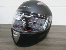 * 5 x G-Mac Pilot Satin Black 108136 Helmet size L (each RRP £36.99)