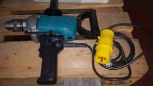 Makita 6013B Heavy duty drill 110 volt 13 mm chuck. For mixing and drilling Unused