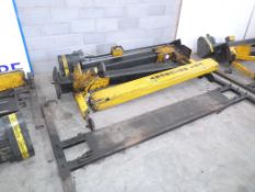 * An FKI Bradbury 2 Post Vehicle Lift (disassembled) Model No 2103; capacity 2500Kg; S/N 2103/14448;