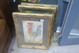 A set of four Gilt Framed Prints of Impressionist Artists Works- Gaughin, Picasso and Matisse